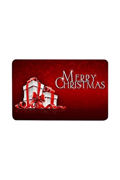 OEM Entrance mat, polyester, 40x60 cm, red, washable