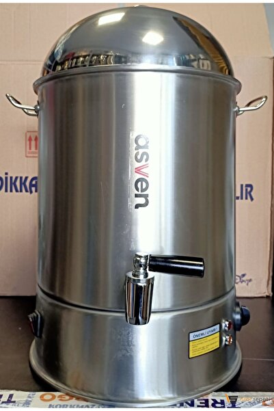 ASVEN Karıştırıcılı Sahlep Kazanı 304 Paslanmaz Çelik 22 Litre
