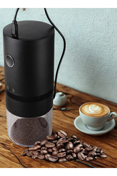 Geneic Portable Electric Coffee Grinder – USB Rechargeable Bean Grinder with Brush