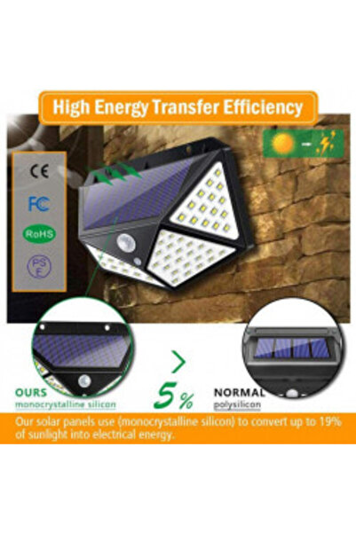 OEM Offer Set of 4 100LED solar lamps, motion sensor