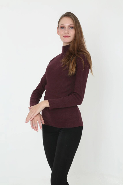 Silerra Corsetă Badi din Lycra material reiat pentru femei - Roșu Claret