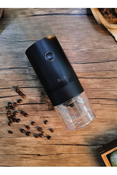 Geneic Portable Electric Coffee Grinder – USB Rechargeable Bean Grinder with Brush