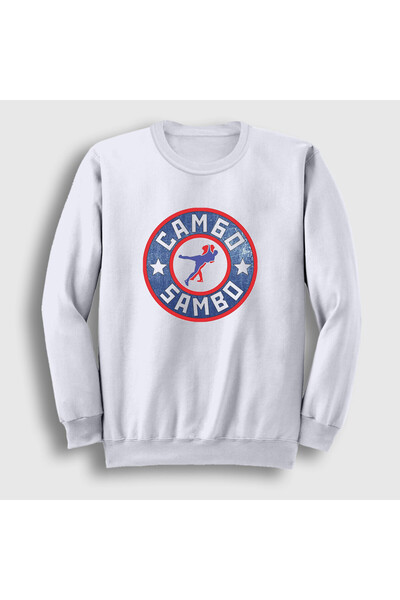 Presmono Unisex White Symbol Ufc Mma Fighter Sambo Sweatshirt 583981Tt