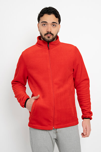 DAŞ ÜNİFORMA Unisex Anti-Pilling Non-Pilling Standard Fit Full Zipper Cold-Proof Fleece Cardigan