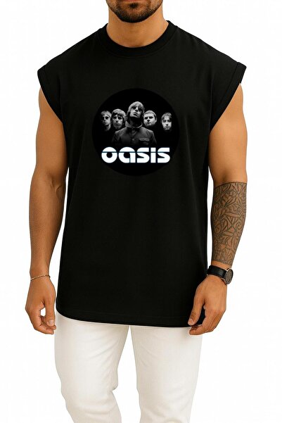 Bahriyeli Collection supradimensionat Oasis British Rock Chest B cu imprimeu ...