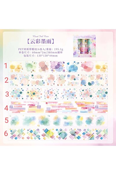 İthal H9-2m auto tăiat cloud ink rain cerneală PET Bandă-3