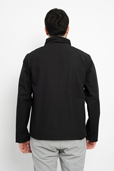 DAŞ ÜNİFORMA Softshell Inside Fleece Waterproof Standard Fit Jacket Windproof Full Zip Winter Unisex Coat