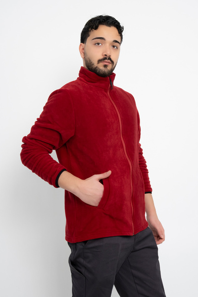 DAŞ ÜNİFORMA Unisex Anti-Pilling Non-Pilling Standard Fit Full Zipper Cold-Proof Fleece Cardigan
