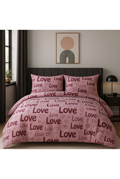 uykulife home collection Uykuli̇fe Striped Love Double Bedding Set