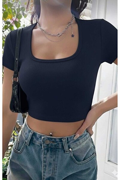 blackbonds Καμιζόλα κροπ με μισά μανίκια