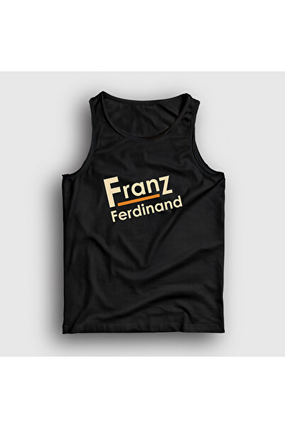 Presmono Unisex Black Logo Franz Ferdinand Tank Top 582727Tt