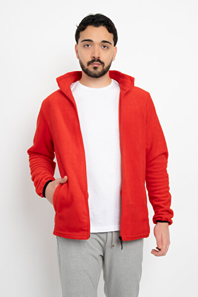 DAŞ ÜNİFORMA Unisex Anti-Pilling Non-Pilling Standard Fit Full Zipper Cold-Proof Fleece Cardigan