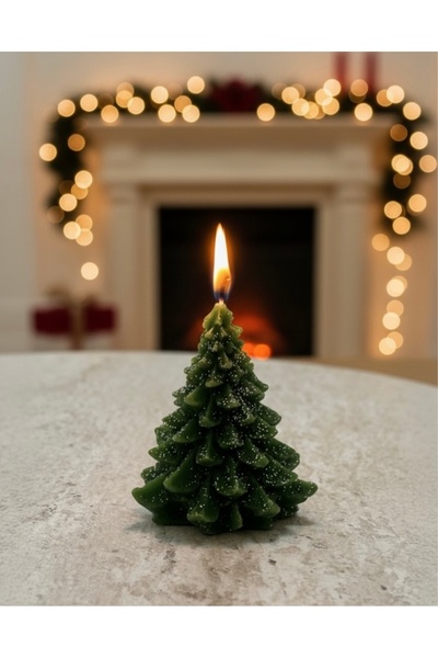 athelea Simli Koyu Yeşil Dekoratif Minik Çam Ağacı | Yılbaşı & Noel Dekorasyonu