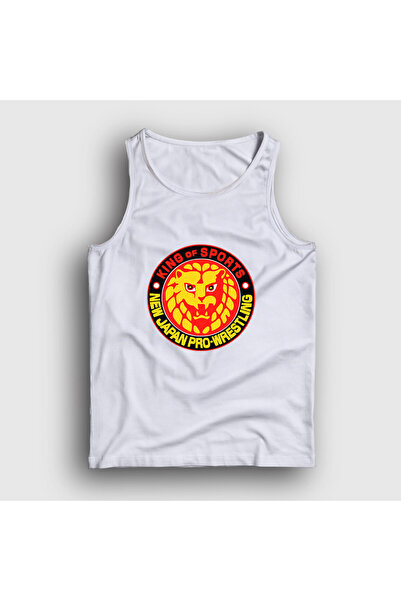 Presmono Unisex White Njpw Wrestling New Japan Pro Wrestling Singlet 583343Tt
