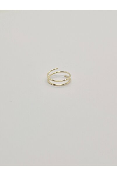 Set 925 Ayar Gümüş Altın Kaplamalı Çift Görünümlü Burun Piercing Halka Hızma ...