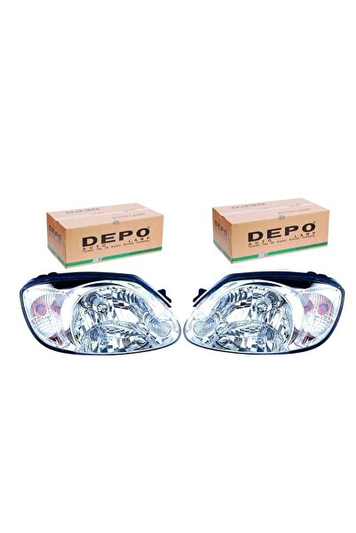 Depo FAR TAKIM SAĞ + SOL HYUNDAI ACCENT ADMIRE 2003-2006 | BEYAZ SİNYALLİ ELE...