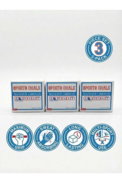 Fstyle Three pieces of magnesium powder for weightlifting and sports, anti-slip. Weightlifting powder.