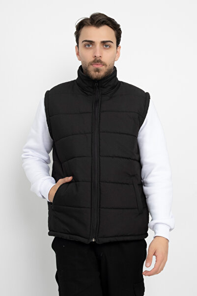 DAŞ ÜNİFORMA Bondit Fleece Inside Waterproof Standard Fit Vest Full Zipper Winter Unisex Vest