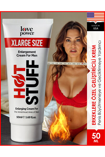Love Power Hot Stuff 50ml Penis Büyütücülü ve Geciktiricili Erkeklere Özel Ge...