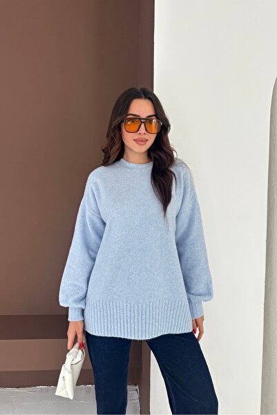 Noi Belis Oversized Basic Soft Textured Knitwear Sweater Aw25Kz0115