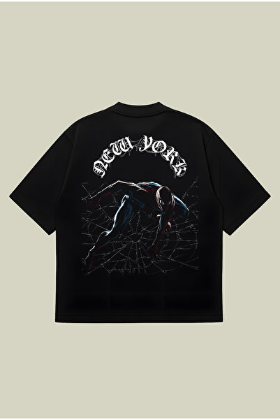 PURE POWER Darcs Sport Spider-man Boxy Fit Oversize kroj Unisex 100% pamuk Ma...