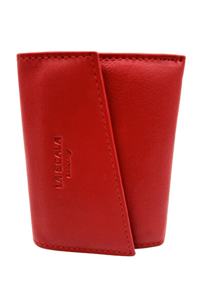 Micutz Women's Wallet Genuine Leather, Ergonomic Design, Billfold Pocket, La Scala Luxury, 10x13x3 cm, Red