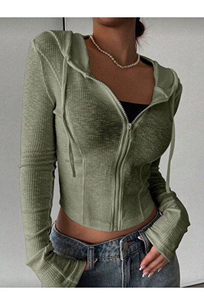 EDVESS Zipped Hooded Bluz