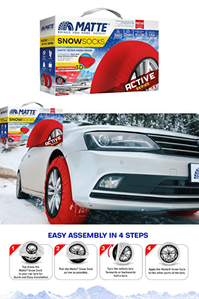 Matte Car wheel cover set, gloves included, Active Series, for ABS/ESP, X-Large