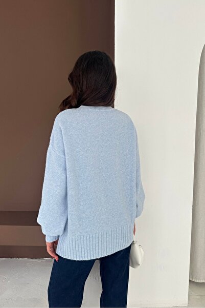 Noi Belis Oversized Basic Soft Textured Knitwear Sweater Aw25Kz0115
