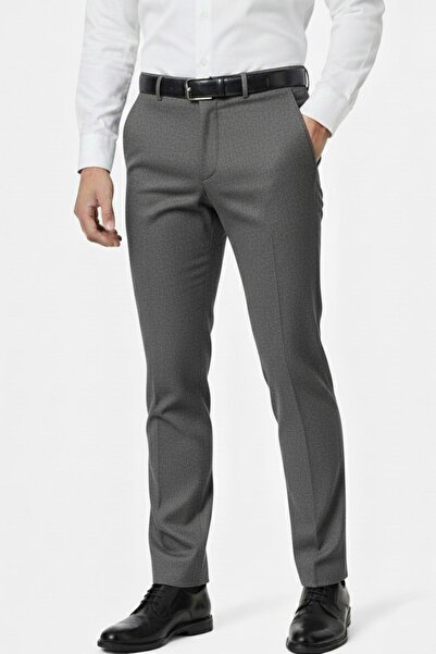 Günce Men's Regular Fit Fabric Trousers Lycra Fabric Bgl-St05034