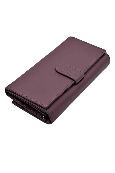 Micutz Women's leather wallet, Pure Elegance Collection, Purple color