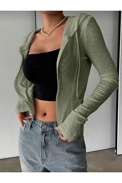 EDVESS Zipped Hooded Bluz