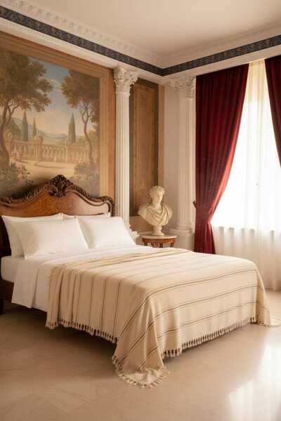 Limitless Natural Cotton, Soft Single Pique, Sofa Cover, Multi-Purpose Cover 160X220 Cm.