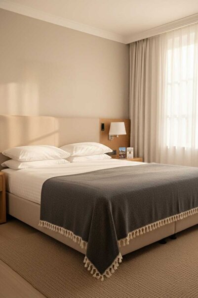 TECHTACT 100% Cotton Organic Single Tassel Pique, Bedspread 130X180 cm