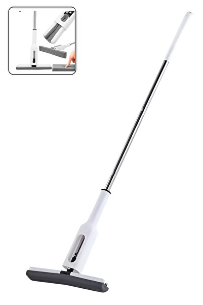 OEM Automatic drain mop, Microfiber/Stainless steel, 5 x 32 x 125 cm, White