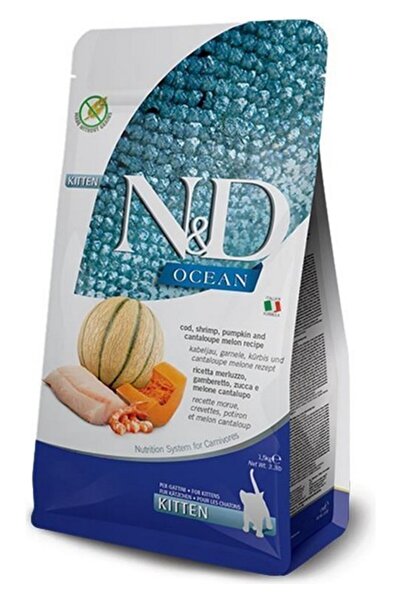 N&D Nd Ocean Kitten Balkabaklı Morina B. Karidesli Kavunlu Yavru Kedi Maması ...