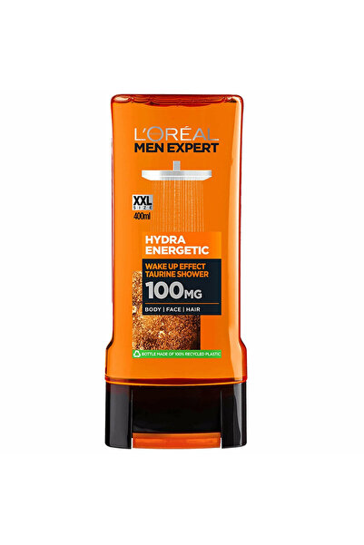 L'Oreal Paris Men Expert Hydra Energetic Taurin Duş Jeli Yüz Yıkama Jeli 400 ml – Vücut/Yüz/Saç