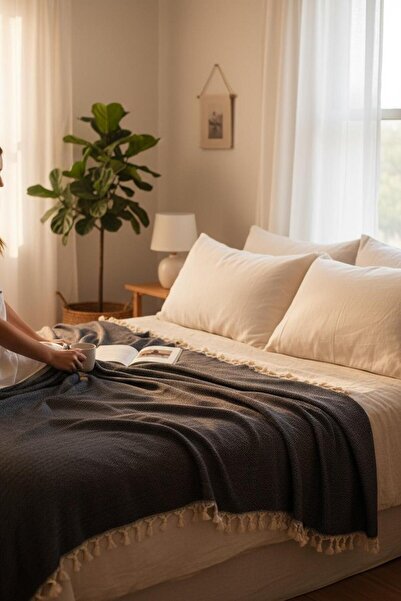 Storizaa Natural Cotton, Soft Single Pique, Sofa Cover, Multi-Purpose Cover 1...