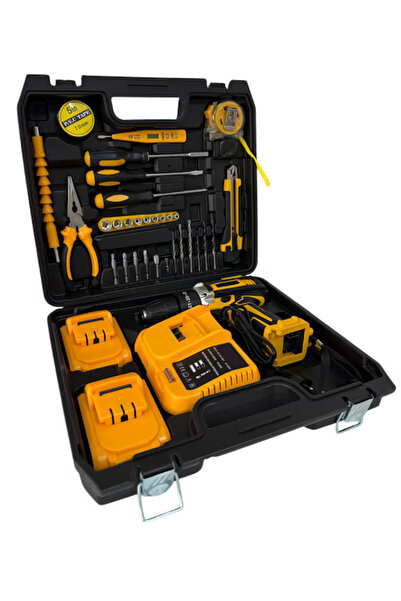 OEM APF® Cordless Drill Set with 2x48V Lithium Rechargeable Batteries, Carrying and Storage Box