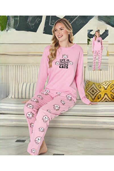 Aydoğan Patli Long Sleeved Pajama Set 240708