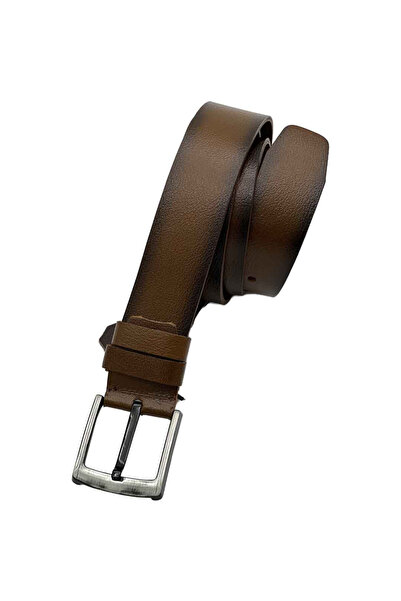 Micutz Leather Belt for Men, Large Sizes, Dark Brown, Width 4.2 cm, Size 165 cm