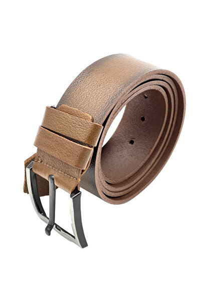 Micutz Men's Genuine Leather Belt Brown, Width 4.2 cm, Size 115 cm(48)