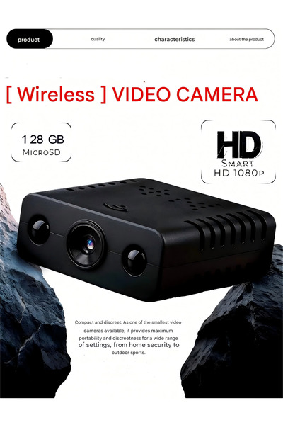 Philips Mini Hidden WiFi Webcam Wireless 1080P Motion Detection Night Vision - No Battery