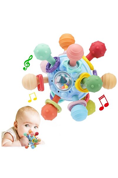 GENERAL'S Baby Montessori Sensory Teething Toy - Food Grade Silicone, 0-18 Months