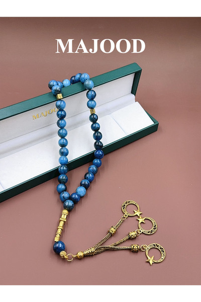 MAJOOD 33 سبحة صلاة من العقيق الطبيعي/سبحة/10 مم/للرجال والنساء/هدية رمضانية ...