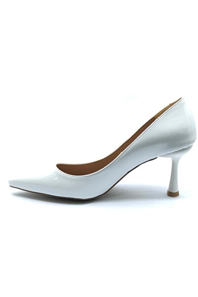 Kocamanlar Ayakkabı Feles 7 cm heeled stiletto women's shoes white