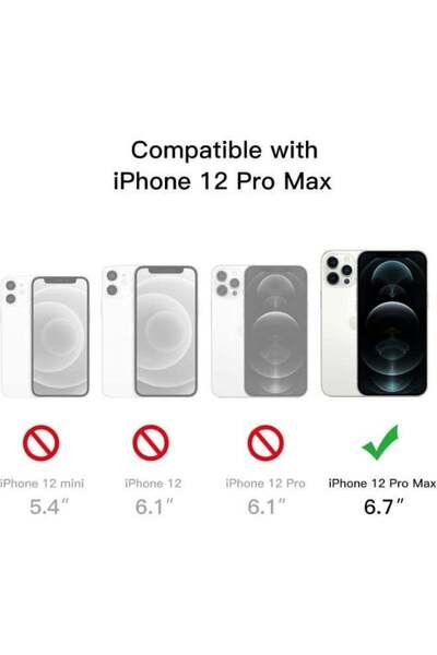 Generic Magnetic Case iPhone 12 Pro Max - Shockproof Protection, Anti-Scratch Cover