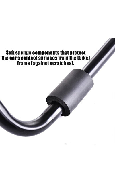 Generic Leon Home Foldable 3-Bike Trunk Mount Rack for Sedans, Hatchbacks, Minivans & SUVs