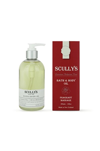 Scullys Ulei de baie și corp, trandafir, 300 ml