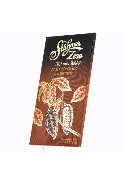 Stühmer Ciocolata cu lapte FARA ZAHAR 90g (PRODUSA DE CIOCOLATERIA STUHMER)